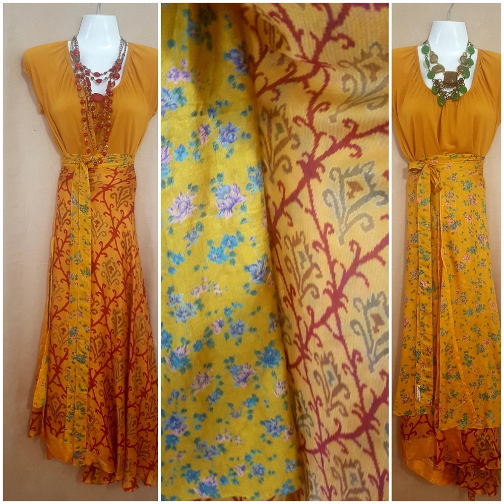 REVERSIBLE Wrap SKIRT O/S